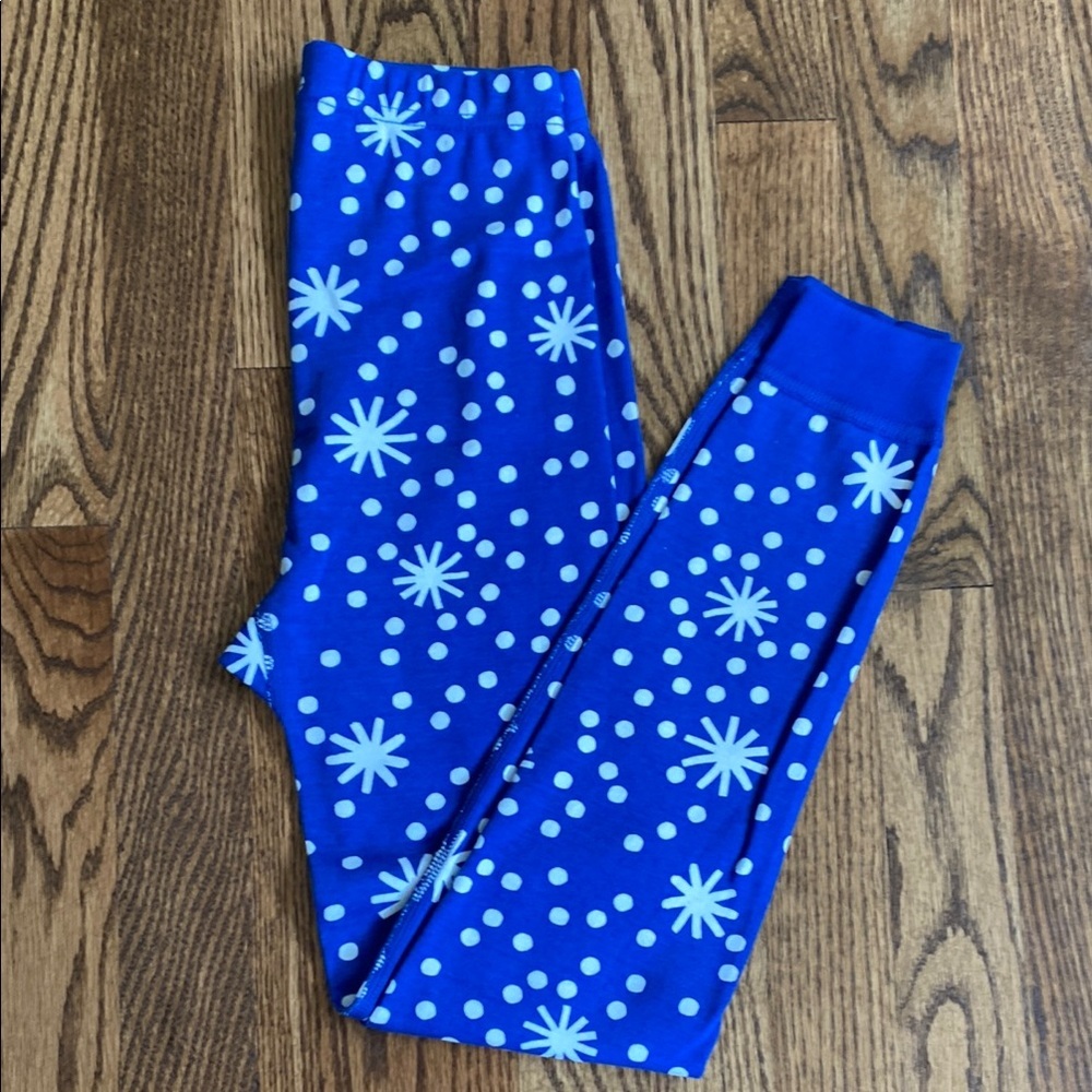NWOT Hanna Andersson First Snow on galactic blue pj set, size 8 perfect cond. - Picture 7 of 8